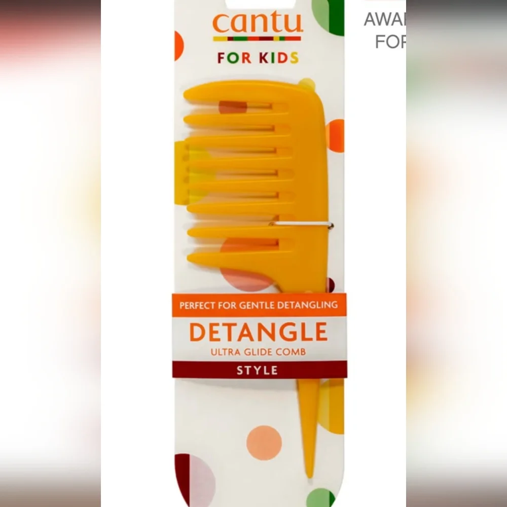 Cantu‎ For Kids Detangle Ultra Glide Comb Orange Wide Tooth Styling Tool NEW